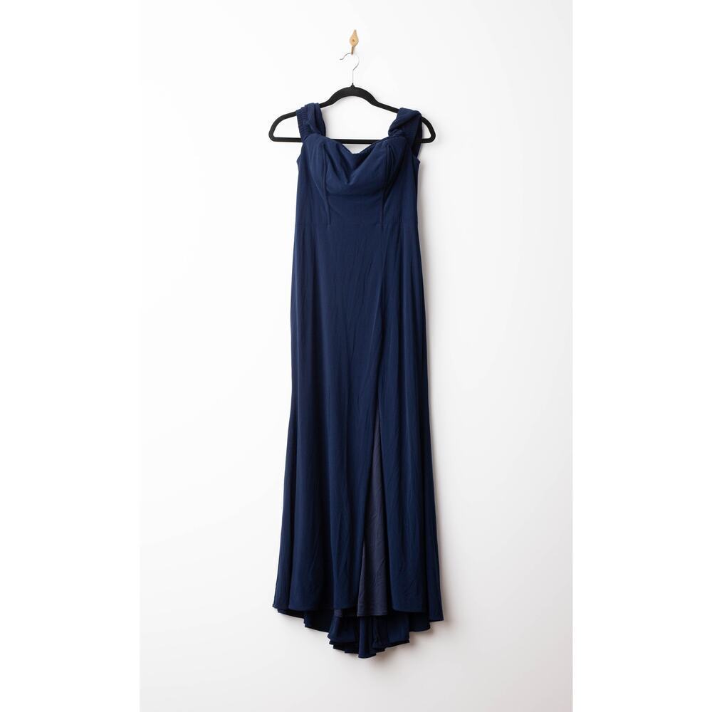 FAVIANA Blue Off The Shoulder Gown - Picture 4 of 10